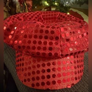 Red Sequin Cap